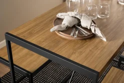 Barset Barka Melamine Rustic Eiken 120cm - Giga Living