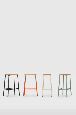 Barstoel Abba Eiken/beige - Giga Meubel