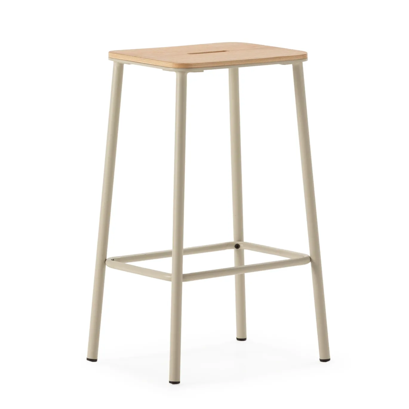 Barstoel Abba Eiken/beige - Giga Meubel