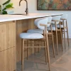 Barstoel Alexia Beige/Naturel - Giga Meubel
