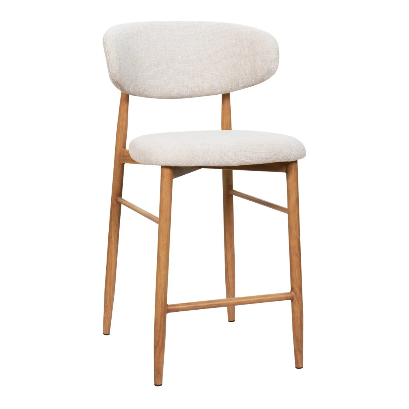 Barstoel Alexia Beige/Naturel - Giga Meubel