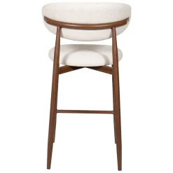 Barstoel Alexia Beige/Walnoot - Giga Meubel