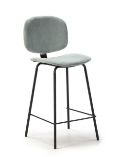 Barstoel Arus 65cm Aquamarine/zwart - Giga Meubel