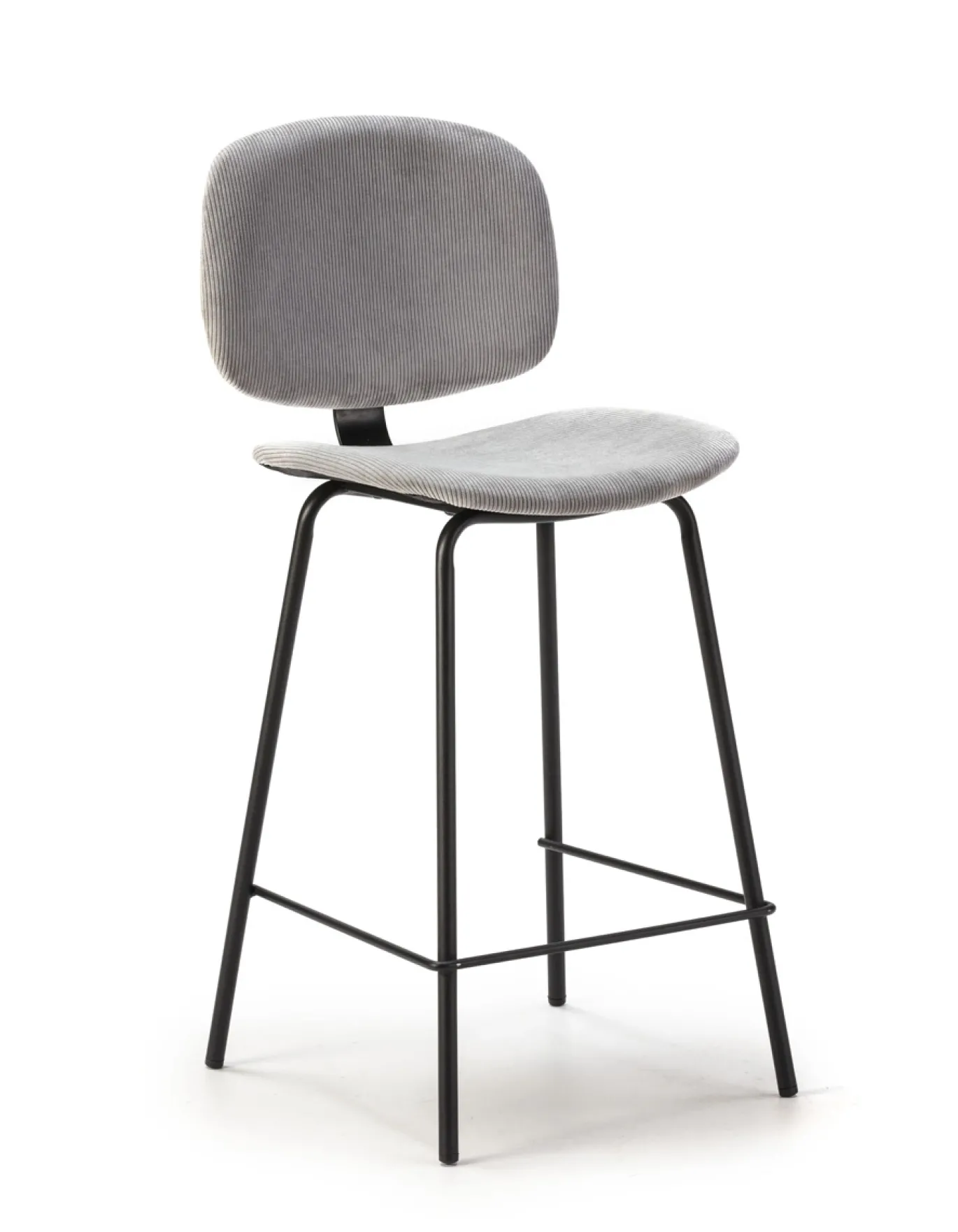 Barstoel Arus 65cm Grijs/zwart - Giga Meubel