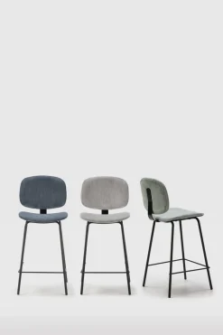 Barstoel Arus 65cm Grijs/zwart - Giga Meubel