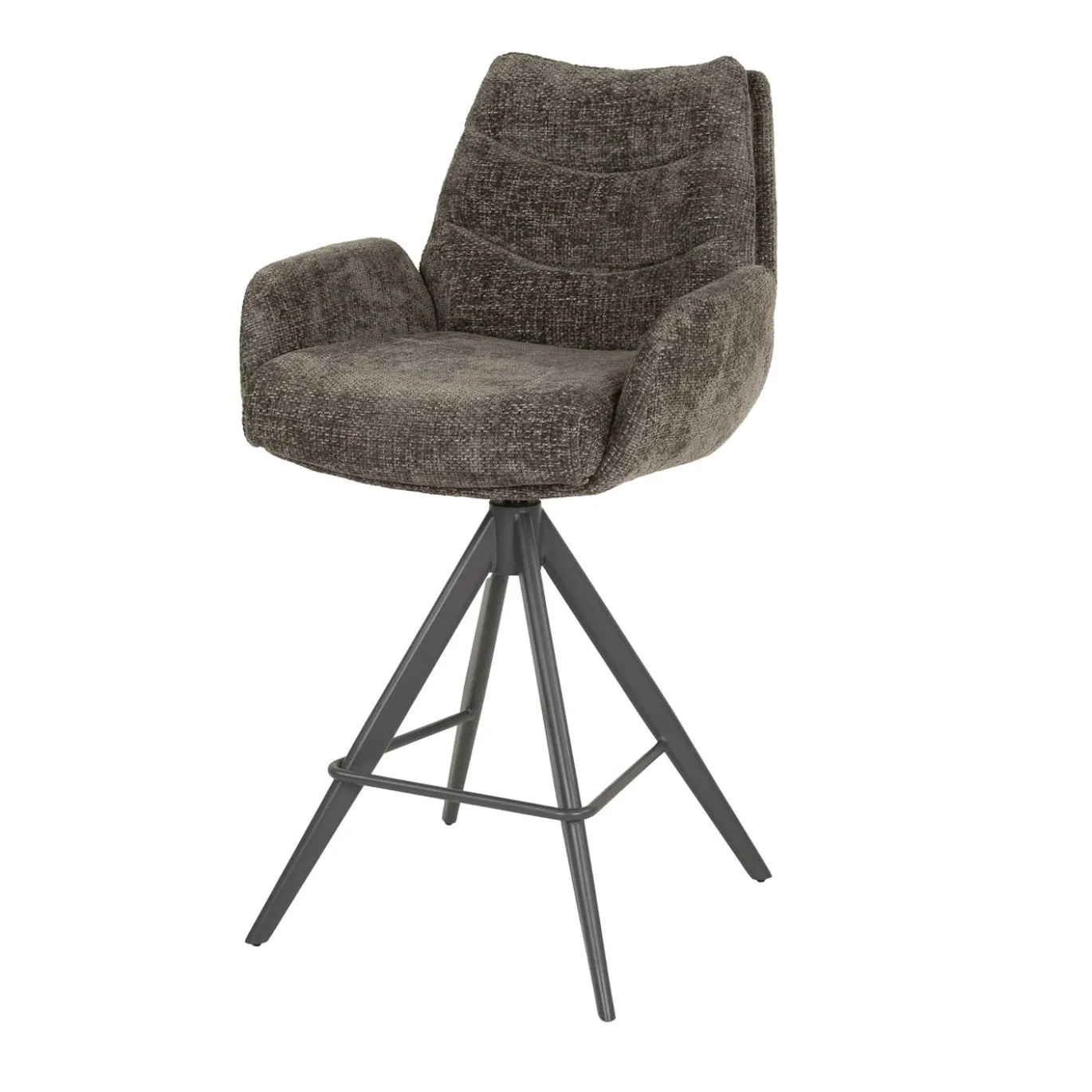 Barstoel Lounge Rich Taupe - Giga Meubel