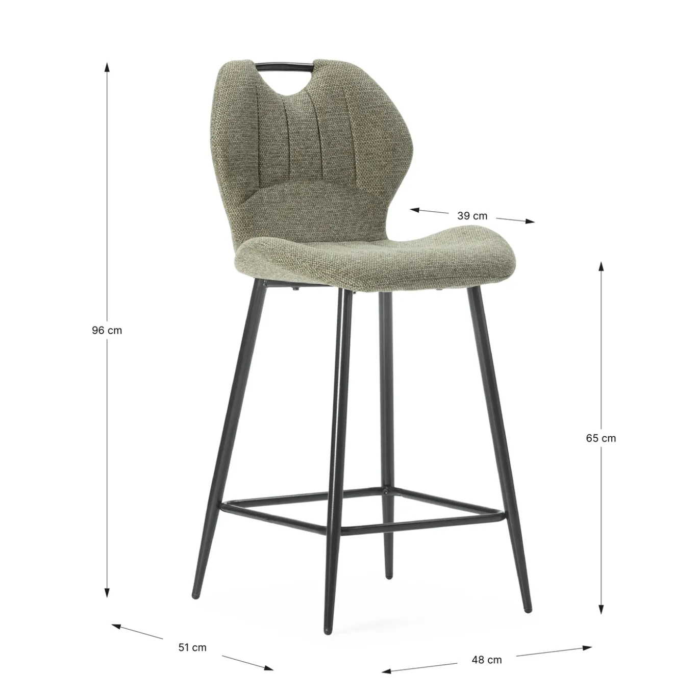 Barstoel Muli Groen - Giga Meubel