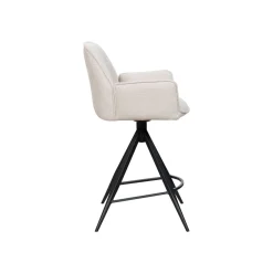 Barstoel Noa Beige/Zwart - Giga Meubel
