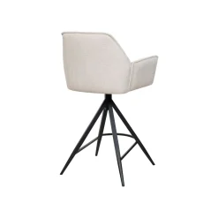 Barstoel Noa Beige/Zwart - Giga Meubel