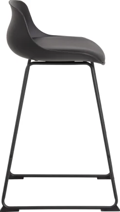 Barstoel Sithney PU Zwart - Giga Living