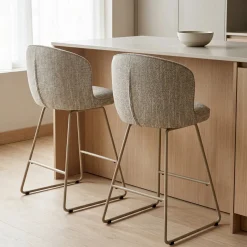 Barstoel Teske Taupe 67cm - Giga Meubel