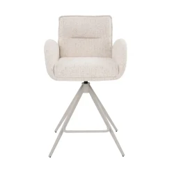 Barstoel Tina Beige Draaibaar - Giga Meubel