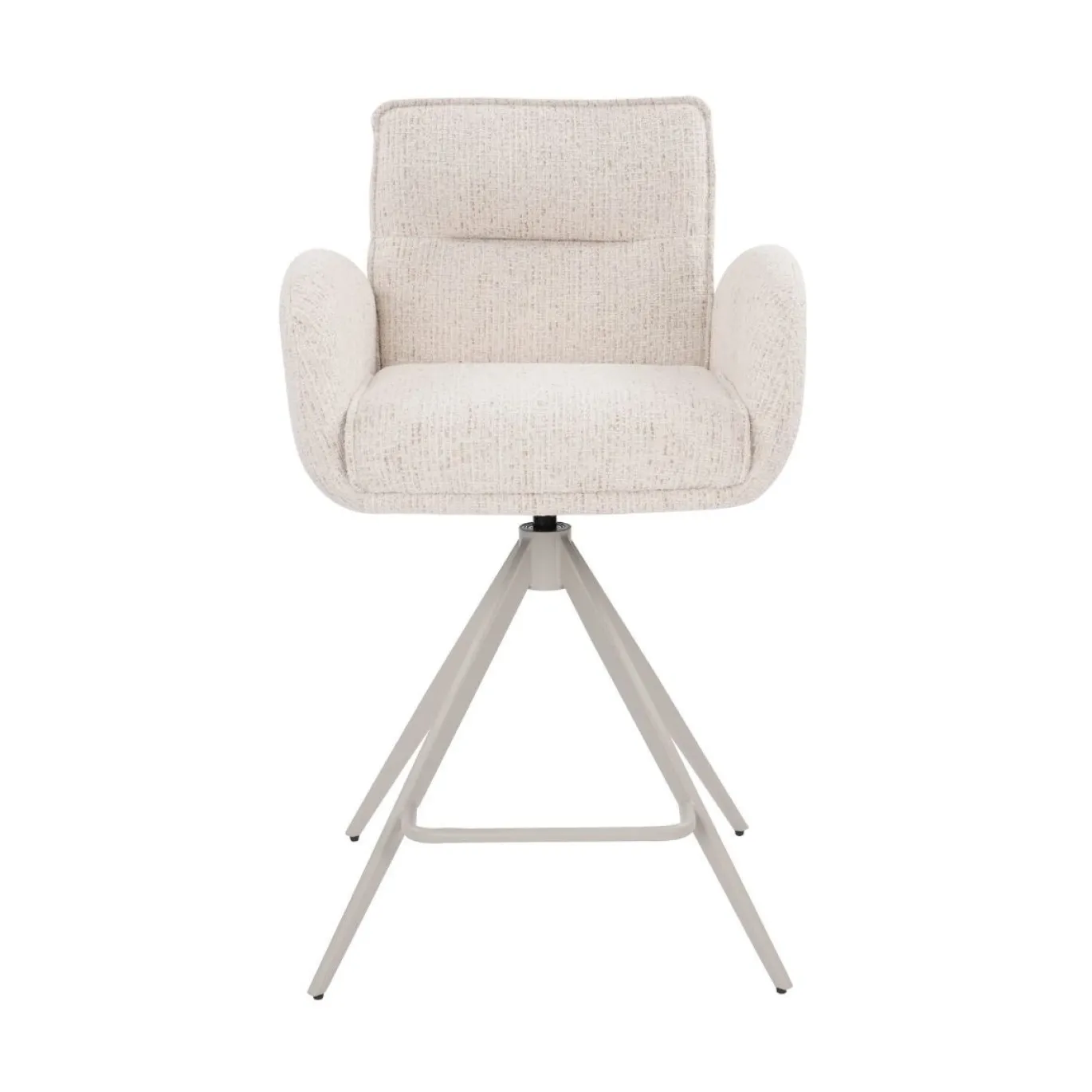 Barstoel Tina Beige Draaibaar - Giga Meubel
