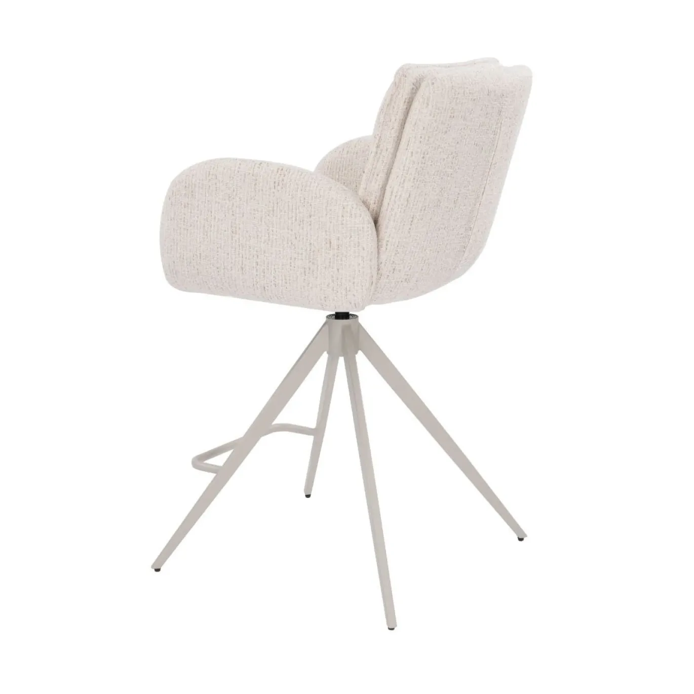 Barstoel Tina Beige Draaibaar - Giga Meubel