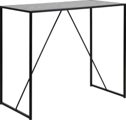 Bartafel Bronx Rechthoek MDF Zwart 120cm - Giga Living