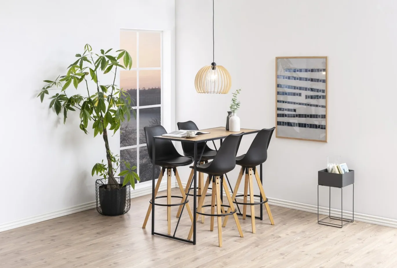 Bartafel Bronx Rechthoek MDF Naturel 120cm - Giga Living