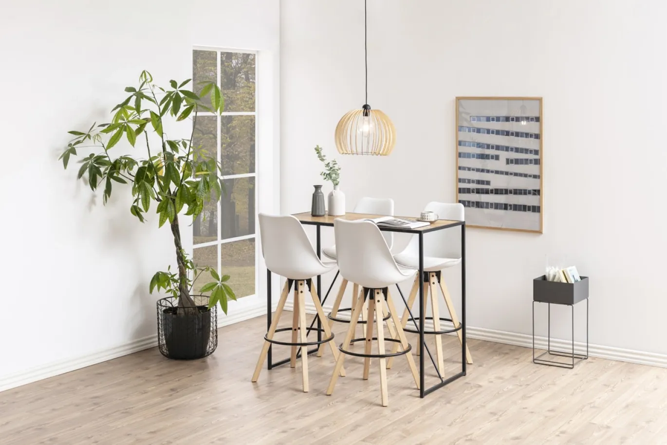 Bartafel Bronx Rechthoek MDF Naturel 120cm - Giga Living