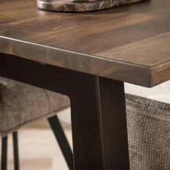 Bartafel Edge Pure Acaciahout Bruin 147cm - Giga Meubel