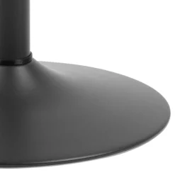 Bartafel Ivsta Ash Fineer Mat Zwart Ø60x105cm - Giga Living