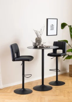 Bartafel Laurens Rond Keramiek Zwart Ø80cm - Giga Living
