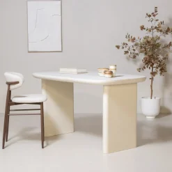 Bartafel Maya Deens Ovaal Beige 160x90cm - Giga Meubel