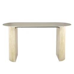 Bartafel Romano Arch Plat Ovaal 180cm Keramiek Travertin - Giga Meubel