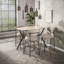Bartafel Romano Deens Ovaal 140cm Keramiek Travertin - Giga Meubel