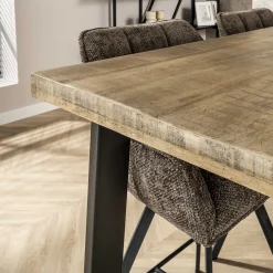 Bartafel 135x70 massief trapeziumvormig Licht - Giga Meubel