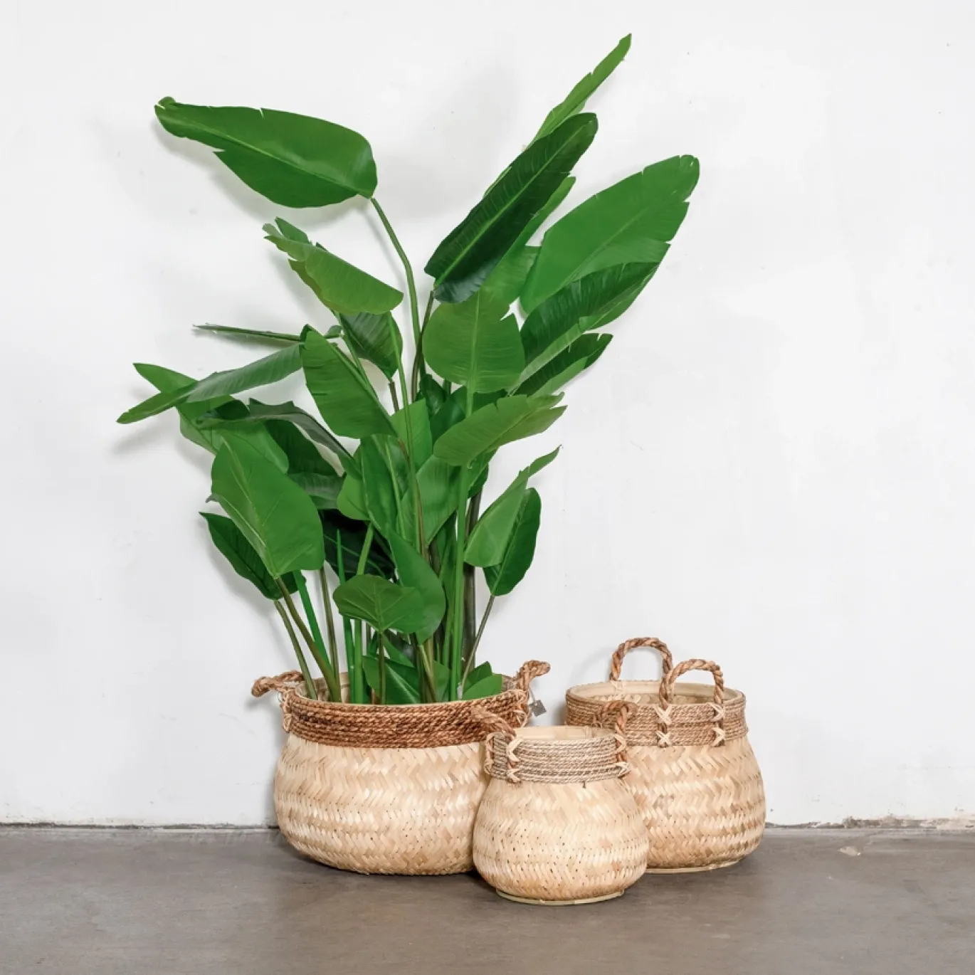 Basket Bamboo Naturel Ø34cm