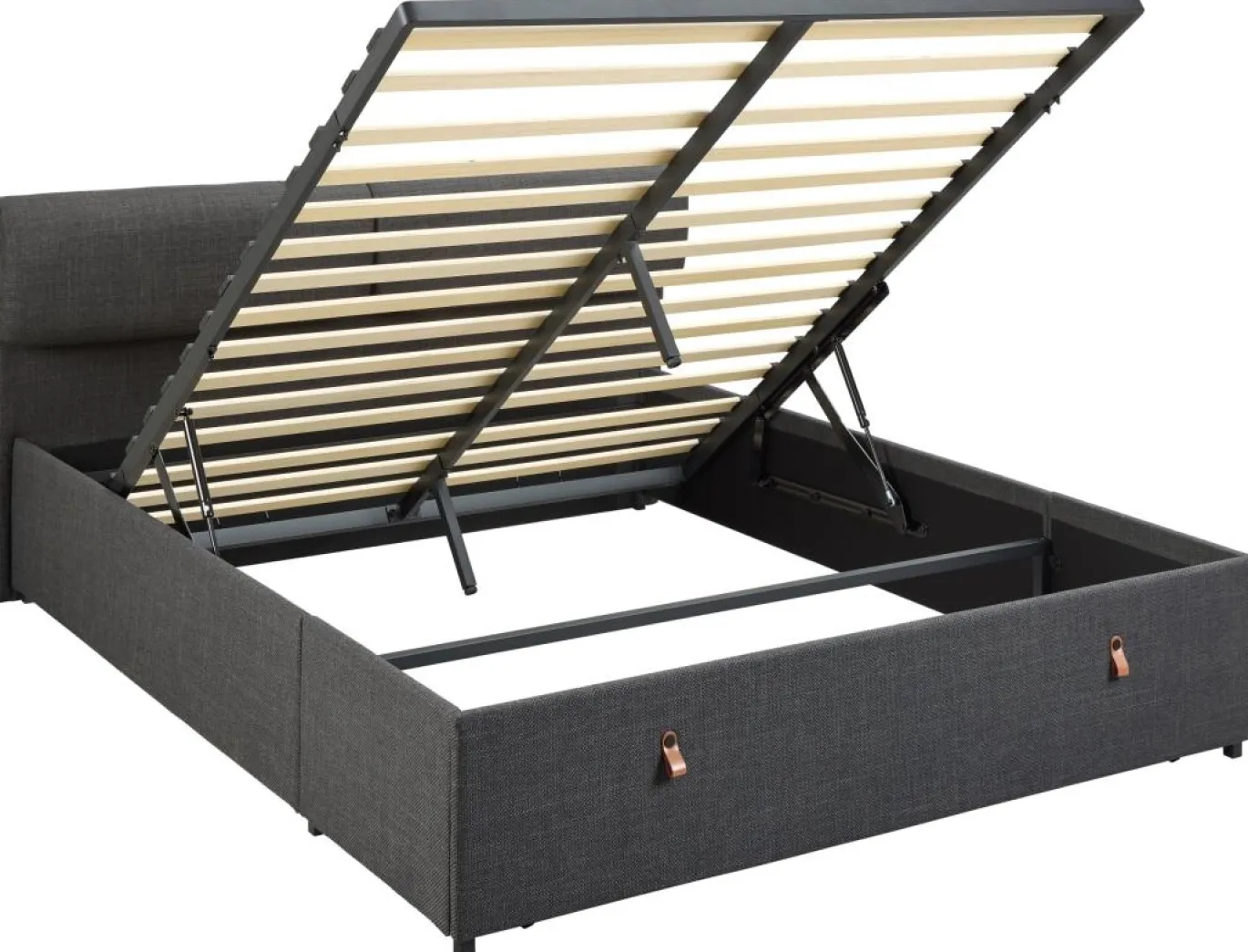 Bed Dawson Basel Donkergrijs - Giga Living