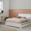 Bed 160 Gabi Lade Wit Wax - Giga Meubel