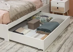 Bed 160 Gabi Lade Wit Wax - Giga Meubel
