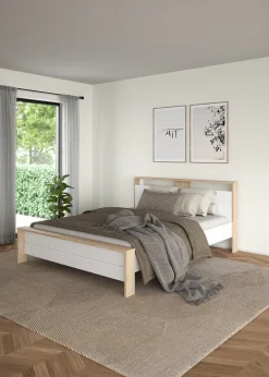 Bed Next Jackson Hickory Wit Hoogglans B 170x225cm - Giga Living