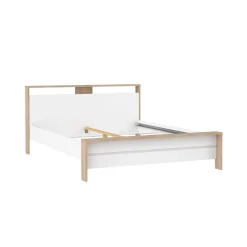 Bed Next Jackson Hickory Wit Hoogglans B 170x225cm - Giga Living