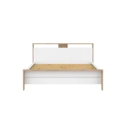 Bed Next Jackson Hickory Wit Hoogglans 160x200cm - Giga Living
