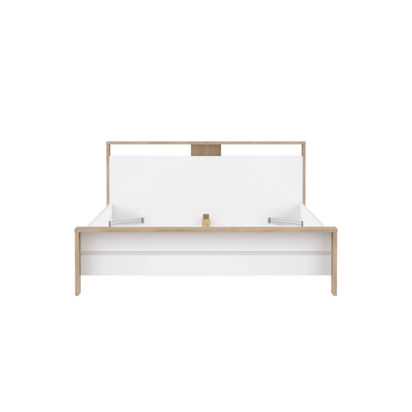 Bed Next Jackson Hickory Wit Hoogglans A 170x225cm - Giga Living