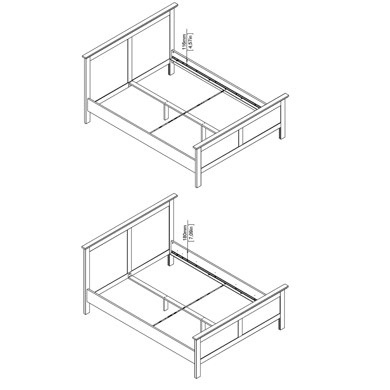 Bed Paris Wit - Giga Living