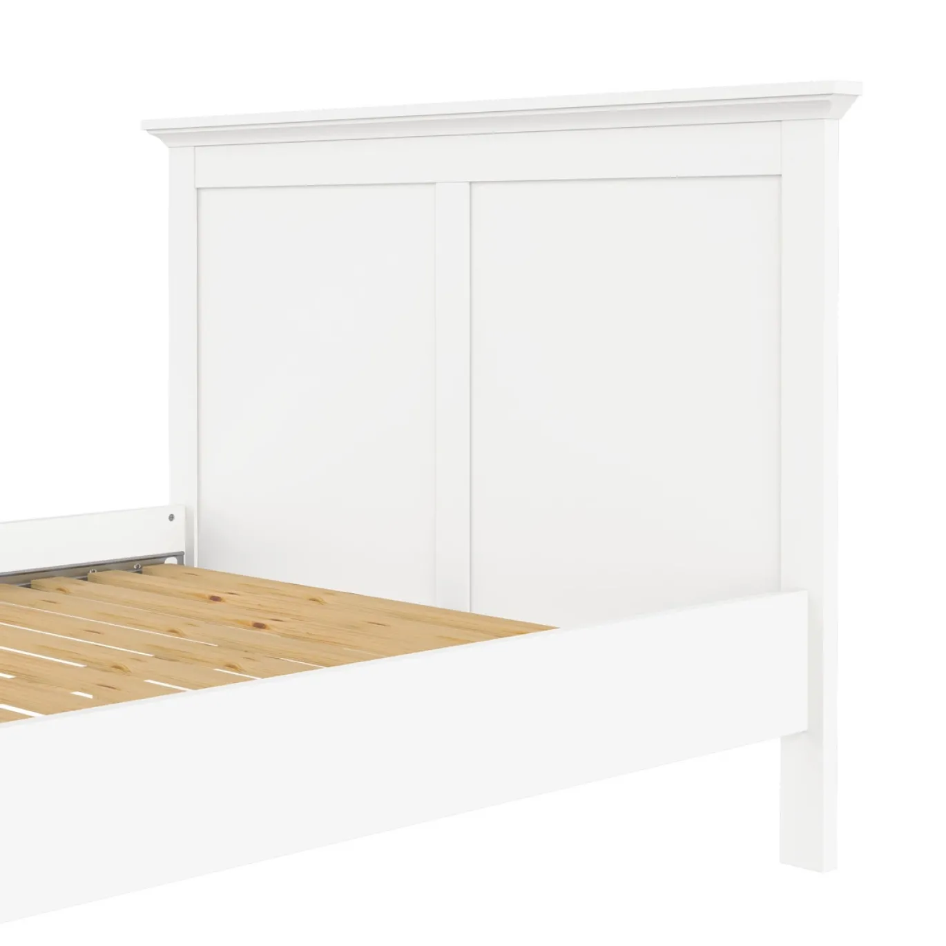 Bed Paris Wit Met Lattenbodem 140x190cm - Giga Living