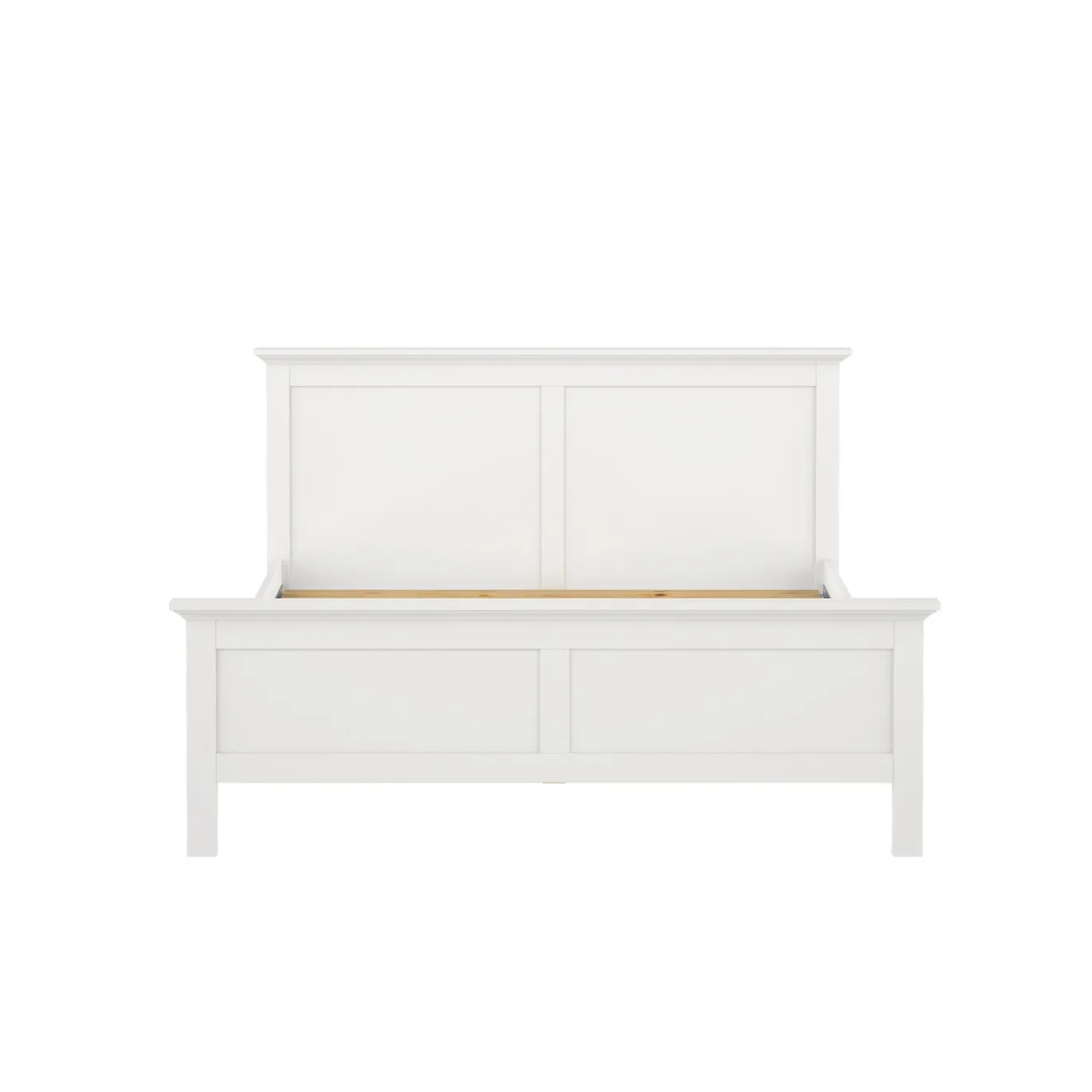 Bed Paris Wit Met Lattenbodem - Giga Living