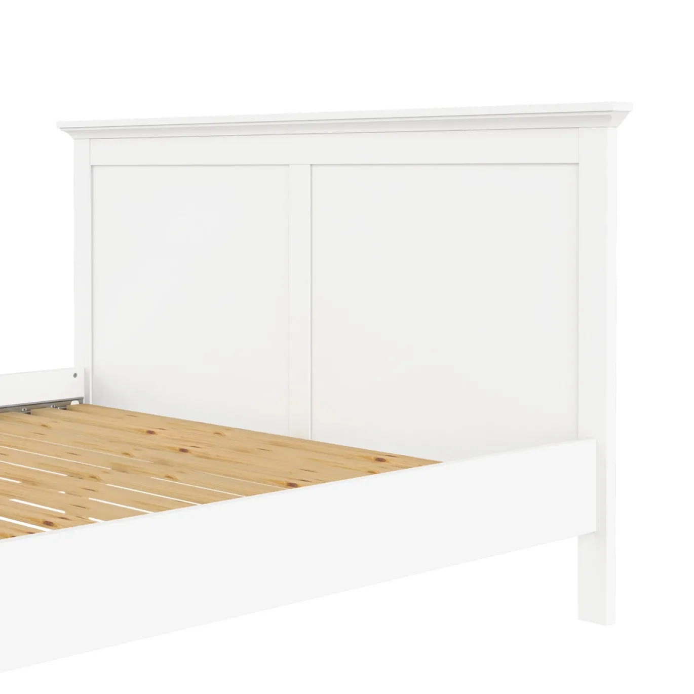 Bed Paris Wit Met Lattenbodem - Giga Living