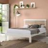 Bed Vectra 140x190 Wit Wax Met Latten Set - Giga Meubel