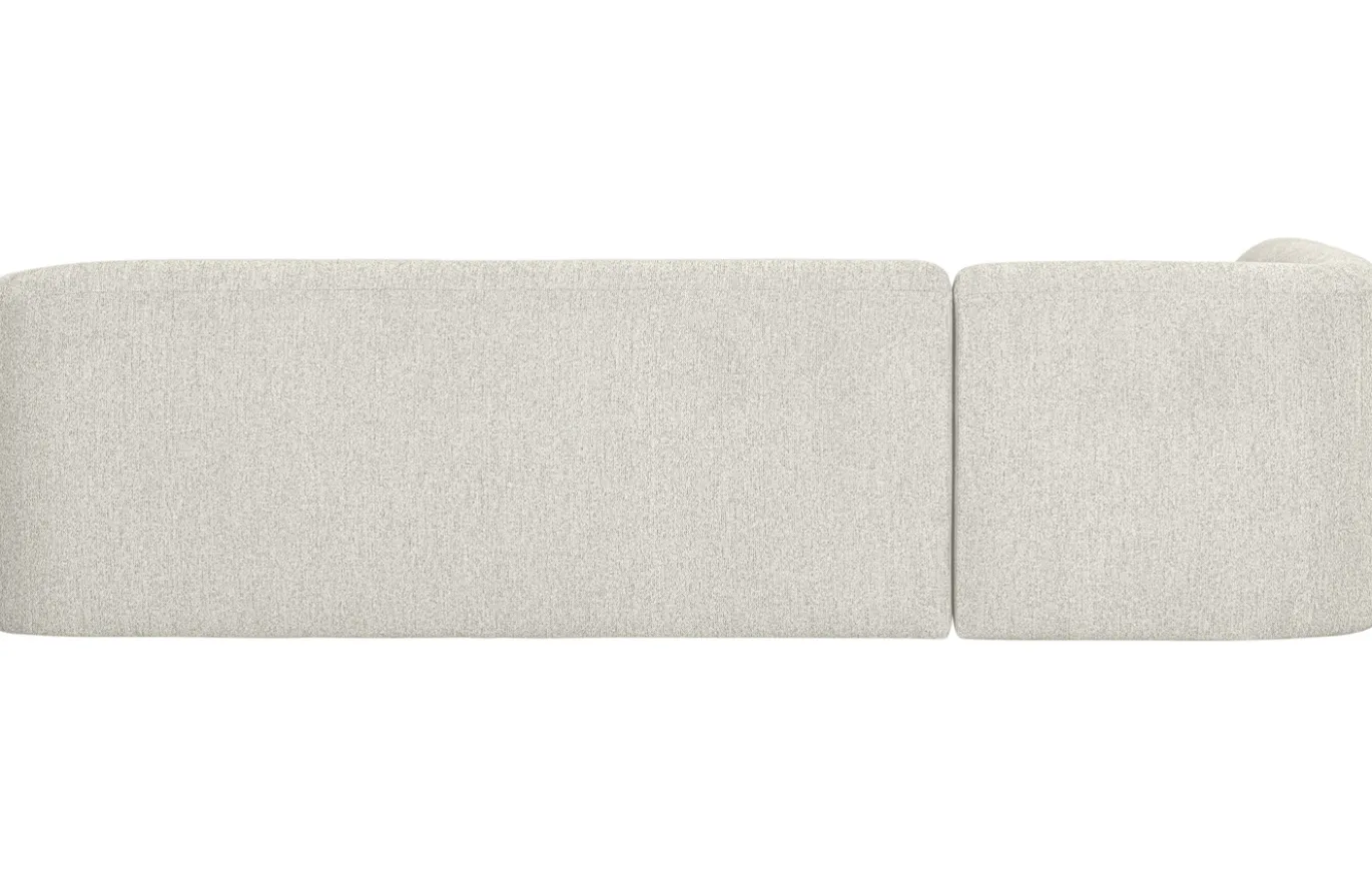 BePureHome Hoekbank Sloping Links Pearl Melange