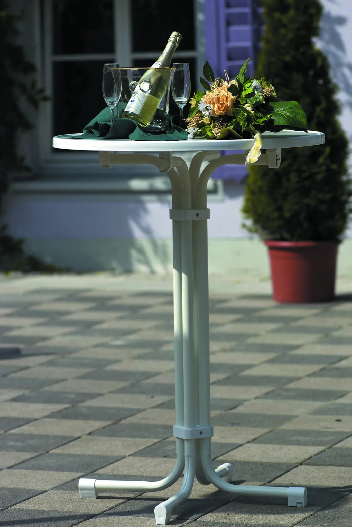 BEST Bartafel/statafel Rond Ø70cm Multiflex Wit
