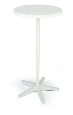 BEST In Hoogte Verstelbare Tuintafel/statafel Duo Ø70cm Wit