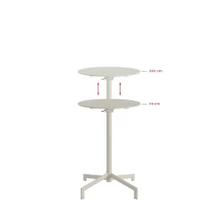 BEST Terras/statafel | Verstelbaar In 2 Hoogtes Versa Beige