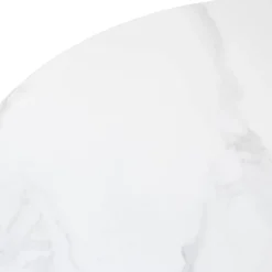 Bijzettafel Alba Walnoot Marmer 60cm Rond - Giga Meubel