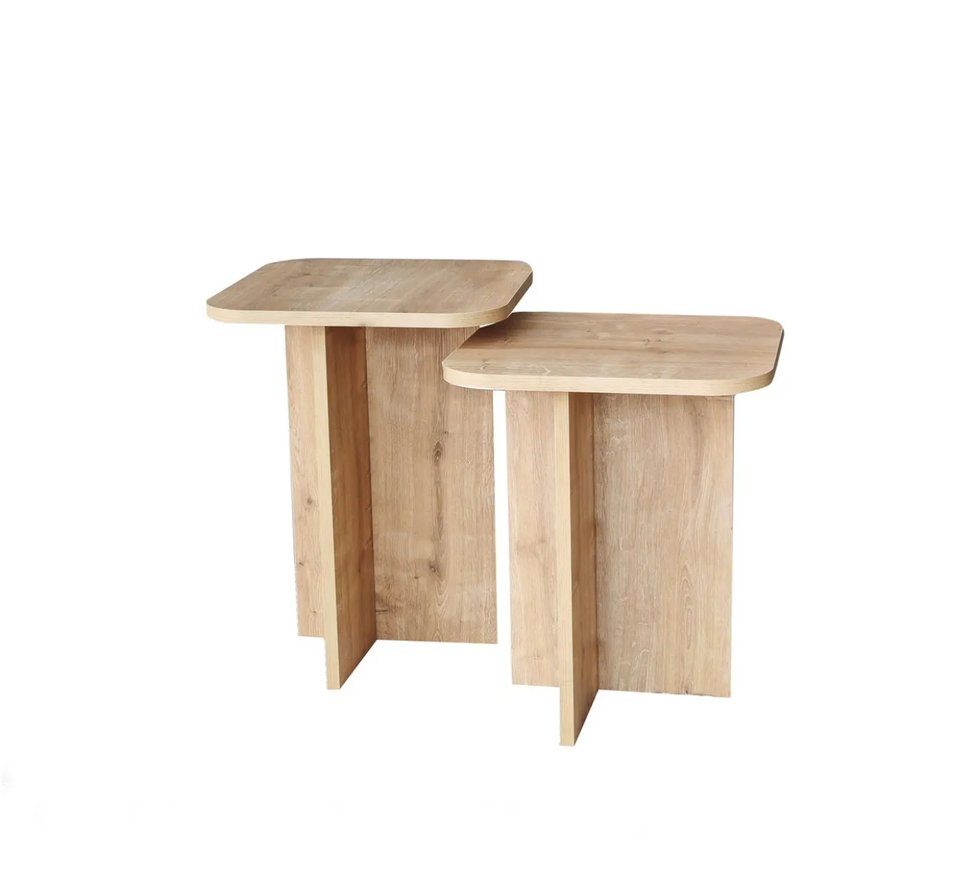 Bijzettafel Blues Naturel Set van 2