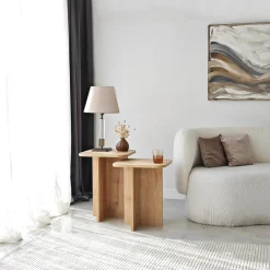 Bijzettafel Blues Naturel Set van 2