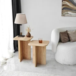 Bijzettafel Blues Naturel Set van 2