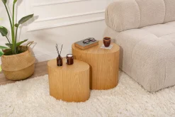 Bijzettafel Elipse Naturel Set van 2